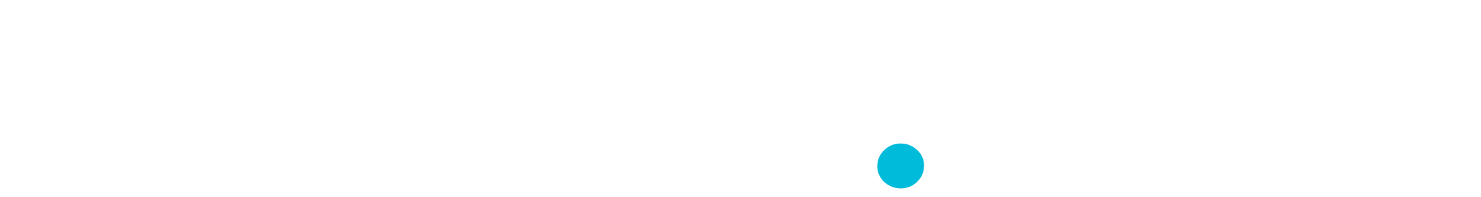 events.com white logo with blue dot